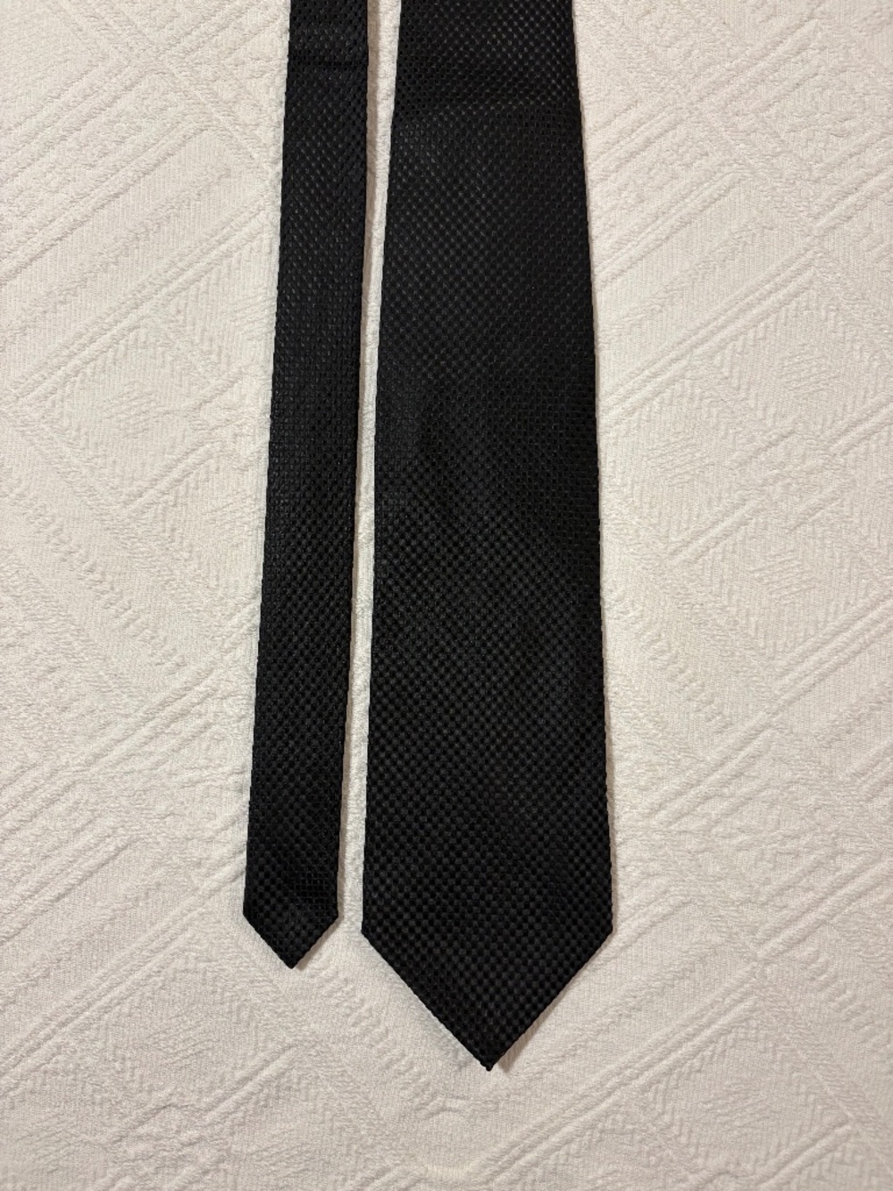 Adolfo Men's Black Textured Necktie